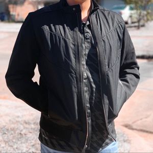 SOLD Calvin Klein Leather Bomber Jacket